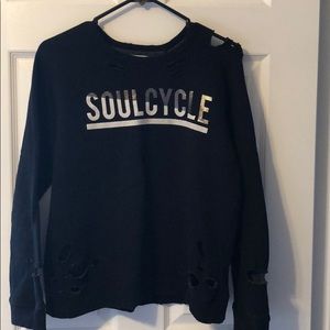 soulcycle deconstructed sweatshirt